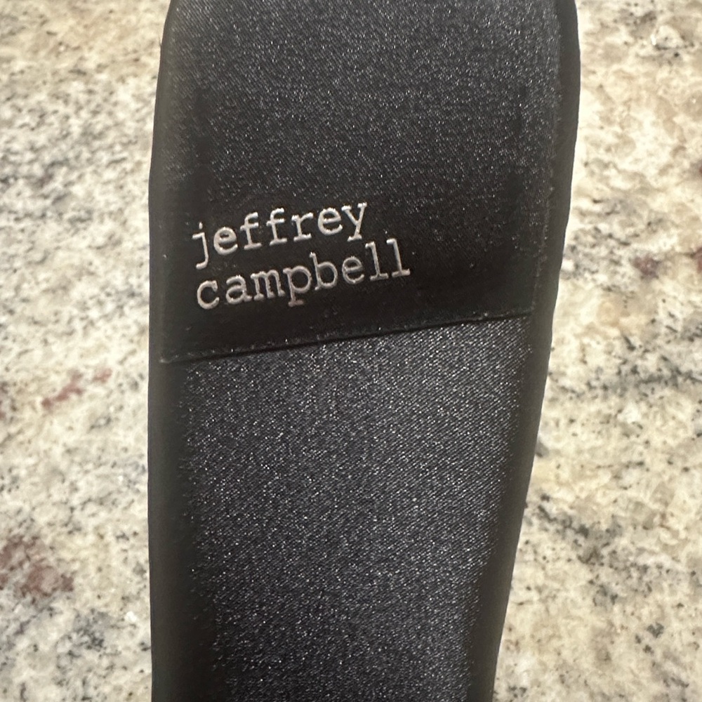 Jeffrey Campbell Black Mesh Kitten Heels - Picture 2 of 5